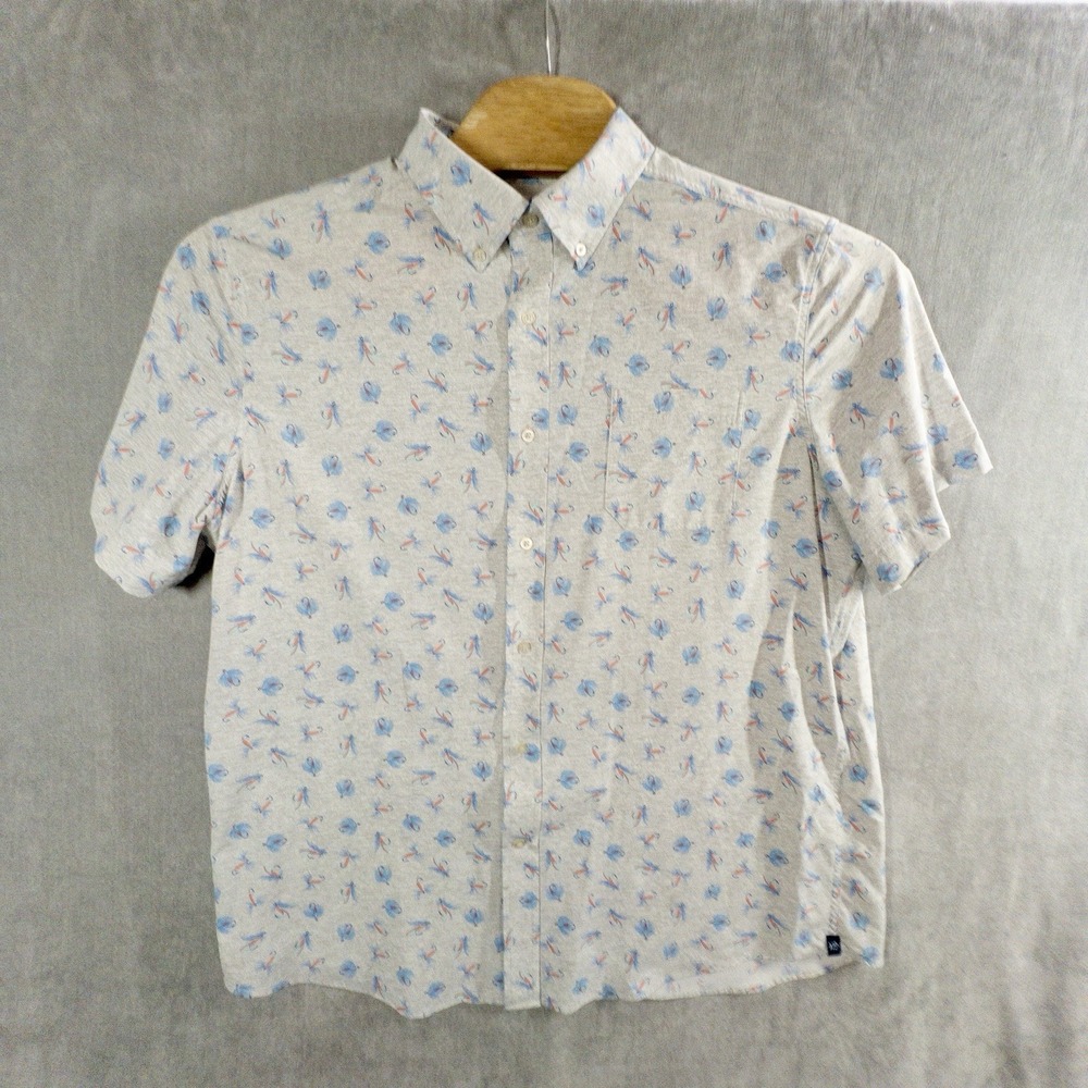 Southern Tide Intercoastal Shirt Mens XL Fly Fishing Lure AOP Preppy Casual